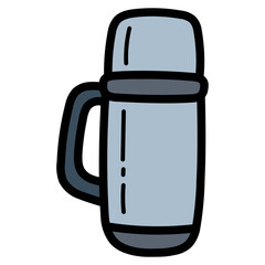 thermo filled outline icon style