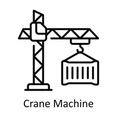 Power Industry Outline Icon Design illustration. Smart Industries Symbol on White background EPS 10 File