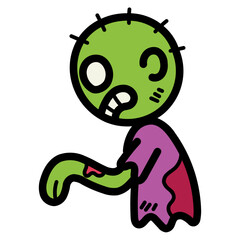 zombie filled outline icon style