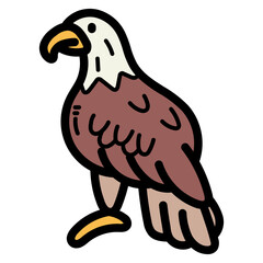 eagle filled outline icon style