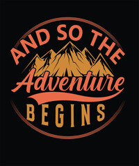 Fototapeta premium Hiking Vintage Mountain Motivational T-shirt Designs| Hiking T-Shirt Design