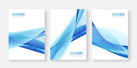 Fototapeta premium Modern corporate business flyer cover design template set