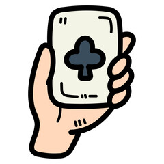 card filled outline icon style