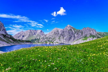 Fototapeta premium Lünersee / Brandnertal