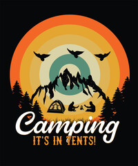 Hiking Mountain Motivational T-shirt Design | Hiking Vintage T-Shirt Design