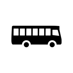 Abstract Bus icon isolated