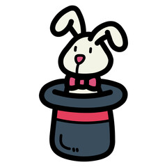 magic show filled outline icon style