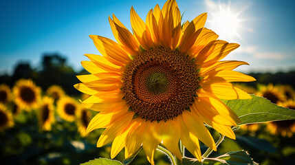 Obraz premium Sunflower in a field