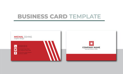 Modern presentation card with company logo. Visiting cards for business and personal use.	