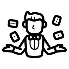 magic show line icon style