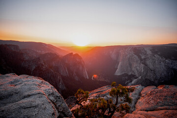 Taft Point sunset, Yosemite National Park, California
