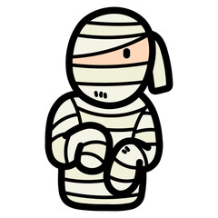mummy filled outline icon style