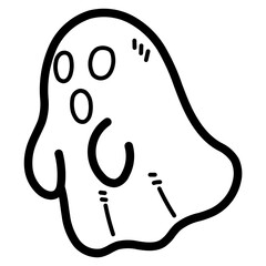 ghost line icon style