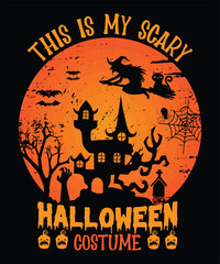 Halloween T-Shirt Halloween Vampire| Costume T-Shirt Funny Halloween Party T-Shirt | Halloween T-Shirt Design