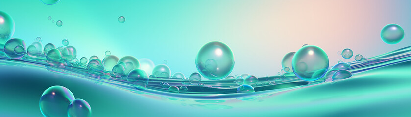 abstract background with water bubble