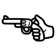 gun line icon style