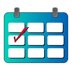 calendar with a checkmark