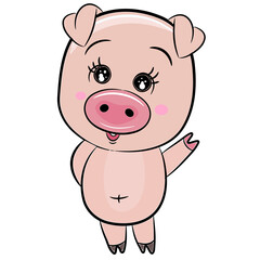 cartoon pig