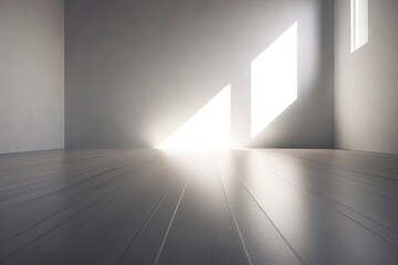 Original grey tones background image in minimalistic design with interesting light glare. Background for the presentation of various products. Space in shades of gray