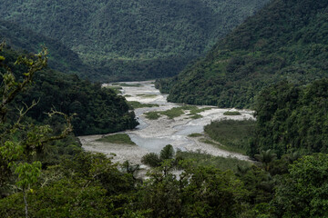 Fototapeta na wymiar Rivers of the Amazon rainforest with green landscape