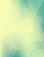 Light yellow background with translucent pale cyan triangles. Vertical pattern