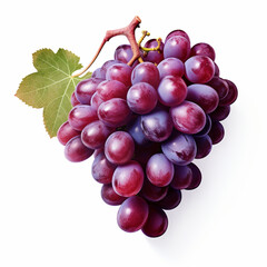 Fototapeta premium red grapes isolated on white