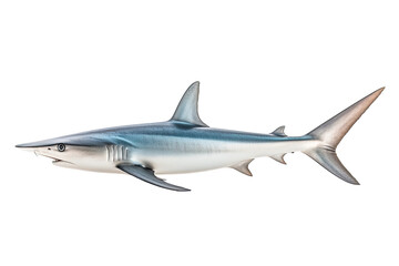 Fototapeta premium Thresher shark Alopias, Transparent background. generative AI