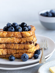 French toast with blueberries