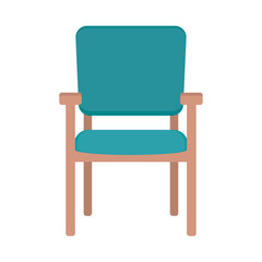 vector chair front view isolated without background