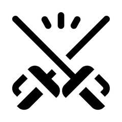 fencing sword icon for your website, mobile, presentation, and logo design.