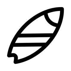 surfboard icon for your website, mobile, presentation, and logo design.