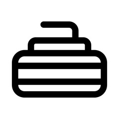 curling icon for your website, mobile, presentation, and logo design.