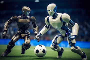 AI robots are playing football | Generative AI