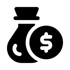 money bag icon for your website, mobile, presentation, and logo design.