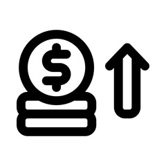 profit icon for your website, mobile, presentation, and logo design.