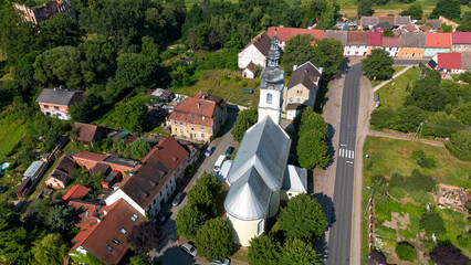 Church of St. Michael the Archangel. Uraz, Poland. - 622443788