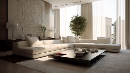 Minimalism in a Stylish Living Room