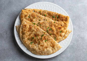 Traditional fried D pastry from Turkish cuisine. Turkish name; D borek or Ci borek