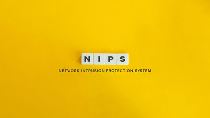 NIPS Acronym (Network Intrusion Protection System). Banner and Concept Image.