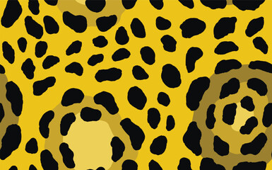 Abstract modern leopard seamless pattern. Animals trendy background. Color decorative vector stock illustration for print, card, postcard, fabric, textile. Modern ornament of stylized skin