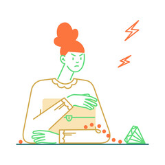 woman protecting her jewelry