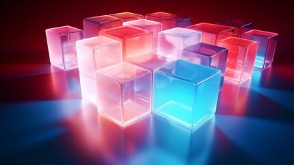 Multicolored Translucent Cubes