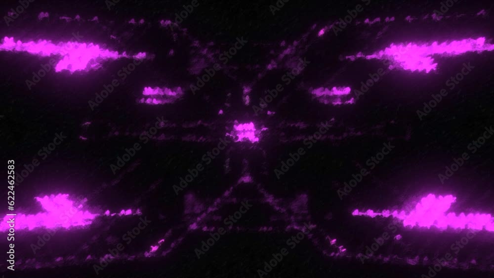 Poster blurred electronic pattern with moving lines. motion. cyber pattern of computer style on black backg