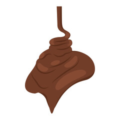 Isolated colored melted chocolate effect Vector