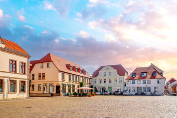 Altstadt von Teterow, Mecklenburg Vorpommern, Deutschland 