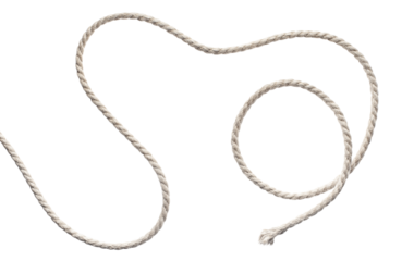 Curled rope cut out