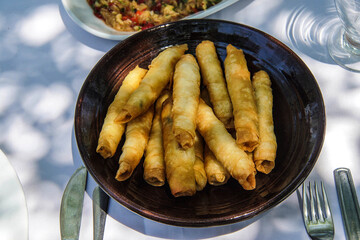 Turkish mezes appetizers