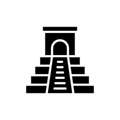 Maya Pyramid Glyph Icon