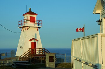 lighthouse at sunset