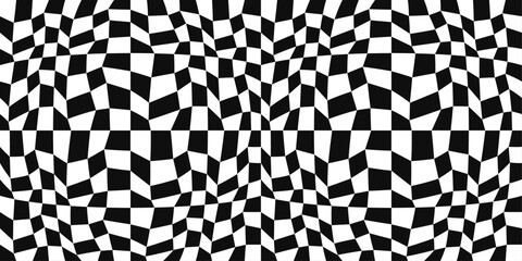 Checkerboard pattern, like a racing flag. For print and seamless surfaces, design, interior, textiles, pillows, wallpapers.
